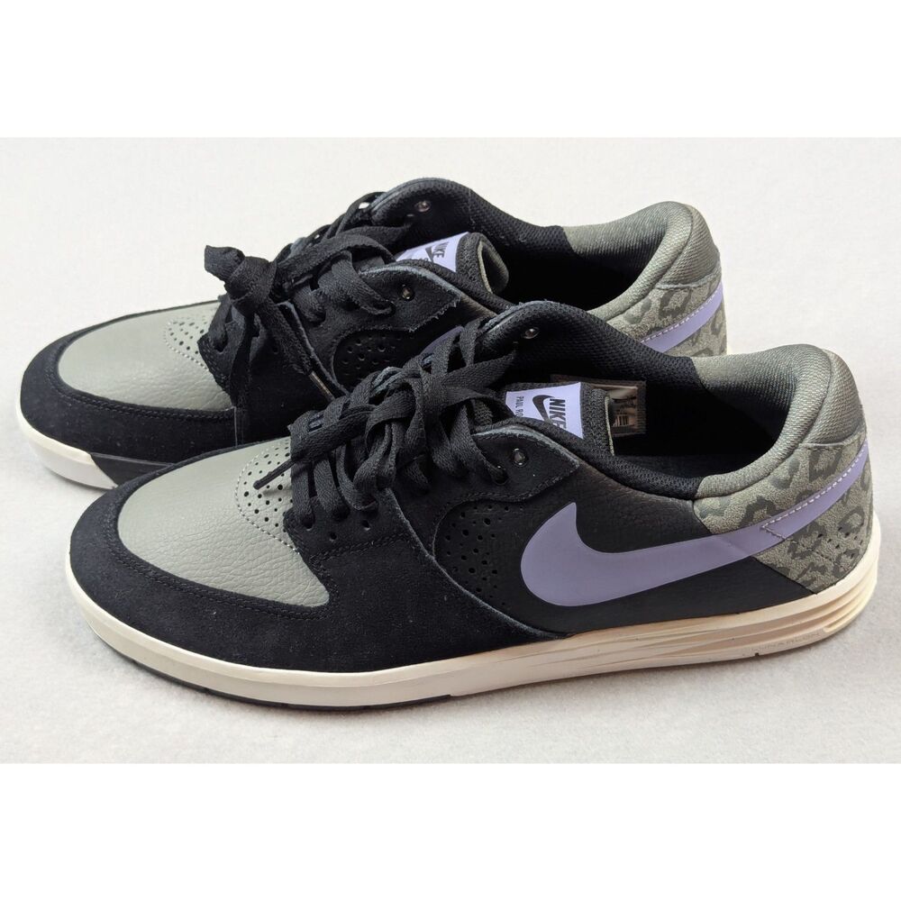 New Men's Nike Paul Rodriguez 7 SB Black Iron Purple Size 11.5